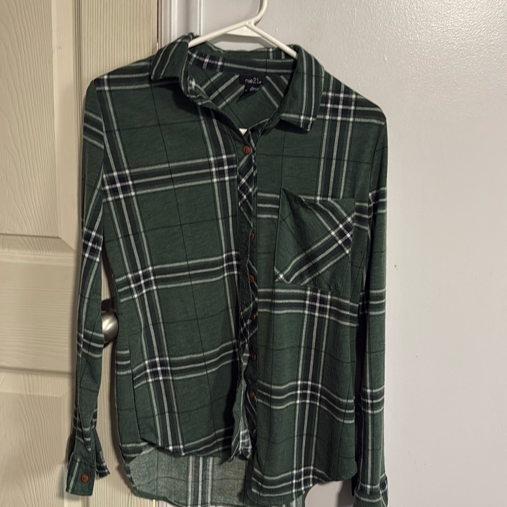 Women’s soft button down flannel